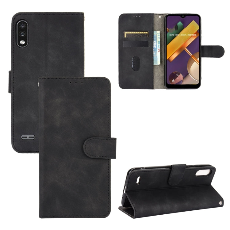 Tinta unita Skin Feel Fibbia magnetica Flip orizzontale Custodia in pelle PU con struttura in vitello con supporto e slot per schede e portafoglio, For LG K22, For OPPO  F17 Pro / A93 / Reno4 Lite, For Fujitsu F-42A / F-01L, For Motorola Moto G9 Plus
