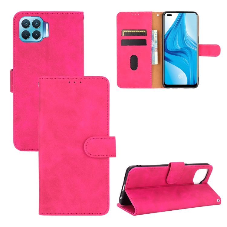 Tinta unita Skin Feel Fibbia magnetica Flip orizzontale Custodia in pelle PU con struttura in vitello con supporto e slot per schede e portafoglio, For LG K22, For OPPO  F17 Pro / A93 / Reno4 Lite, For Fujitsu F-42A / F-01L, For Motorola Moto G9 Plus