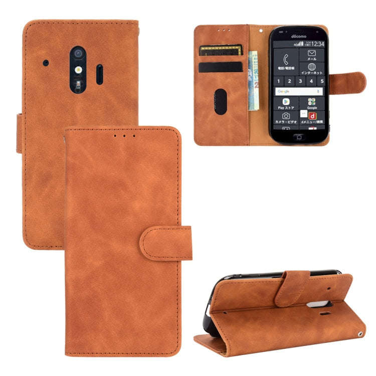 Tinta unita Skin Feel Fibbia magnetica Flip orizzontale Custodia in pelle PU con struttura in vitello con supporto e slot per schede e portafoglio, For LG K22, For OPPO  F17 Pro / A93 / Reno4 Lite, For Fujitsu F-42A / F-01L, For Motorola Moto G9 Plus