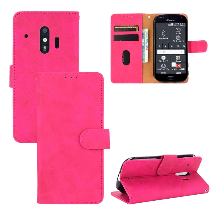 Tinta unita Skin Feel Fibbia magnetica Flip orizzontale Custodia in pelle PU con struttura in vitello con supporto e slot per schede e portafoglio, For LG K22, For OPPO  F17 Pro / A93 / Reno4 Lite, For Fujitsu F-42A / F-01L, For Motorola Moto G9 Plus