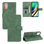 Tinta unita Skin Feel Fibbia magnetica Flip orizzontale Custodia in pelle PU con struttura in vitello con supporto e slot per schede e portafoglio, For LG K22, For OPPO  F17 Pro / A93 / Reno4 Lite, For Fujitsu F-42A / F-01L, For Motorola Moto G9 Plus