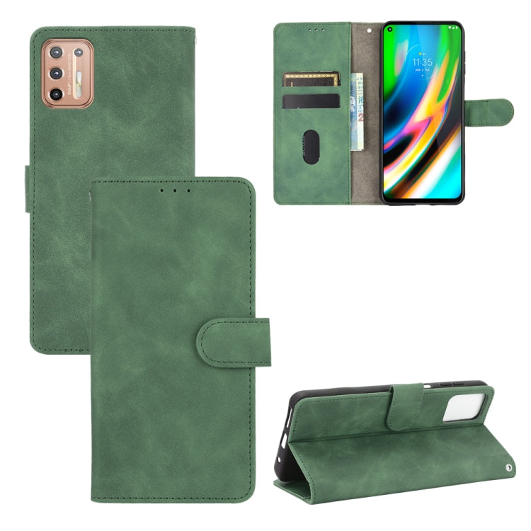 Tinta unita Skin Feel Fibbia magnetica Flip orizzontale Custodia in pelle PU con struttura in vitello con supporto e slot per schede e portafoglio, For LG K22, For OPPO  F17 Pro / A93 / Reno4 Lite, For Fujitsu F-42A / F-01L, For Motorola Moto G9 Plus