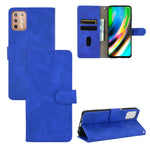 Tinta unita Skin Feel Fibbia magnetica Flip orizzontale Custodia in pelle PU con struttura in vitello con supporto e slot per schede e portafoglio, For LG K22, For OPPO  F17 Pro / A93 / Reno4 Lite, For Fujitsu F-42A / F-01L, For Motorola Moto G9 Plus