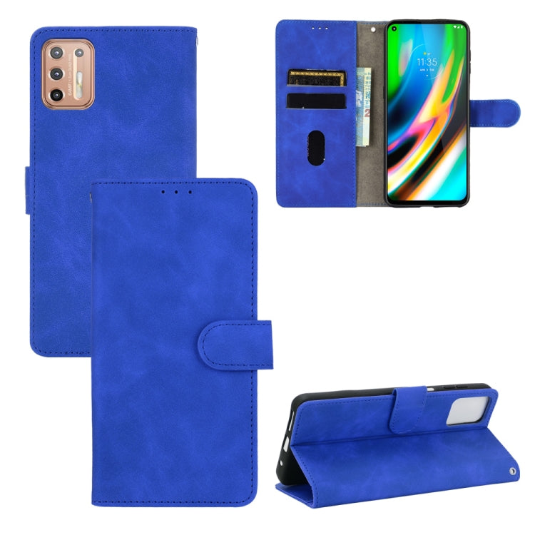 Tinta unita Skin Feel Fibbia magnetica Flip orizzontale Custodia in pelle PU con struttura in vitello con supporto e slot per schede e portafoglio, For LG K22, For OPPO  F17 Pro / A93 / Reno4 Lite, For Fujitsu F-42A / F-01L, For Motorola Moto G9 Plus