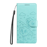 Portafoglio in pelle con protezione RFID e ciondolo a forma di cuore in rilievo con cane., For Galaxy A06 / A07, For Galaxy A56 5G, For Galaxy A36 5G, For Galaxy A15 4G / 5G