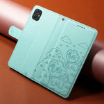 Portafoglio in pelle con protezione RFID e ciondolo a forma di cuore in rilievo con cane., For Galaxy A06 / A07, For Galaxy A56 5G, For Galaxy A36 5G, For Galaxy A15 4G / 5G