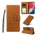 Portafoglio in pelle con protezione RFID e ciondolo a forma di cuore in rilievo con cane., For Galaxy A14 4G / 5G, For Galaxy A34 5G, For Galaxy A54 5G, For Galaxy A13 4G / 5G