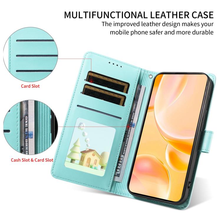 Portafoglio in pelle con protezione RFID e ciondolo a forma di cuore in rilievo con cane., For Galaxy A25 5G Global, For Galaxy A24 4G, For Galaxy A23 4G / 5G, For Galaxy A04e 4G / F04