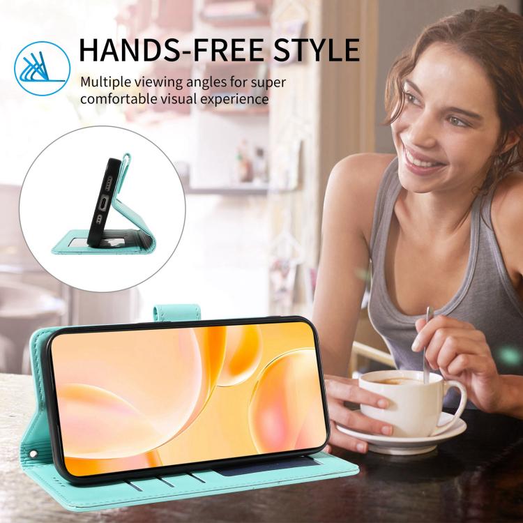 Portafoglio in pelle con protezione RFID e ciondolo a forma di cuore in rilievo con cane., For Galaxy A57 5G, For Galaxy A37 5G, For Galaxy A27 5G, For Galaxy A16 / A26 / A17