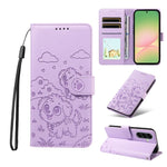 Portafoglio in pelle con protezione RFID e ciondolo a forma di cuore in rilievo con cane., For Galaxy A57 5G, For Galaxy A37 5G, For Galaxy A27 5G, For Galaxy A16 / A26 / A17
