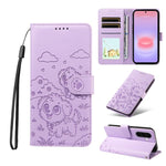 Portafoglio in pelle con protezione RFID e ciondolo a forma di cuore in rilievo con cane., For Galaxy A57 5G, For Galaxy A37 5G, For Galaxy A27 5G, For Galaxy A16 / A26 / A17