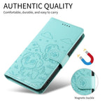 Portafoglio in pelle con protezione RFID e ciondolo a forma di cuore in rilievo con cane., For Galaxy S24 / S25 5G, For Galaxy S24+ / S25+ 5G, For Galaxy S25 Ultra 5G, For Galaxy S24 FE 5G