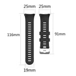 Cinturino per orologio in silicone tinta unita twill xDfind, For Garmin Forerunner 45 / 45S / Swim 2