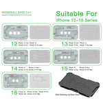 2UUL BH13 Midreball Base Logic Board BGA Reballing Platform Set per iPhone 12-16 Pro Max, 2UUL BH13