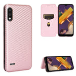 Struttura in fibra di carbonio Flip orizzontale magnetico Custodia in pelle TPU + PC + PU con slot per schede, For LG K22, For OPPO F17 Pro / A93 / Reno4 Lite, For Fujitsu F-42A / F-01L, For Motorola Moto G9 Plus