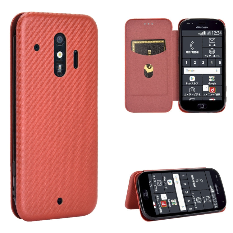 Struttura in fibra di carbonio Flip orizzontale magnetico Custodia in pelle TPU + PC + PU con slot per schede, For LG K22, For OPPO F17 Pro / A93 / Reno4 Lite, For Fujitsu F-42A / F-01L, For Motorola Moto G9 Plus
