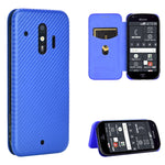 Struttura in fibra di carbonio Flip orizzontale magnetico Custodia in pelle TPU + PC + PU con slot per schede, For LG K22, For OPPO F17 Pro / A93 / Reno4 Lite, For Fujitsu F-42A / F-01L, For Motorola Moto G9 Plus