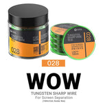 2UUL WS-028 Filo diamantato affilato in tungsteno da 0,028 mm, 100 m, 2UUL WS-028