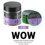 2UUL WS-035 Filo diamantato affilato in tungsteno da 0,035 mm, 100 m, 2UUL WS-035