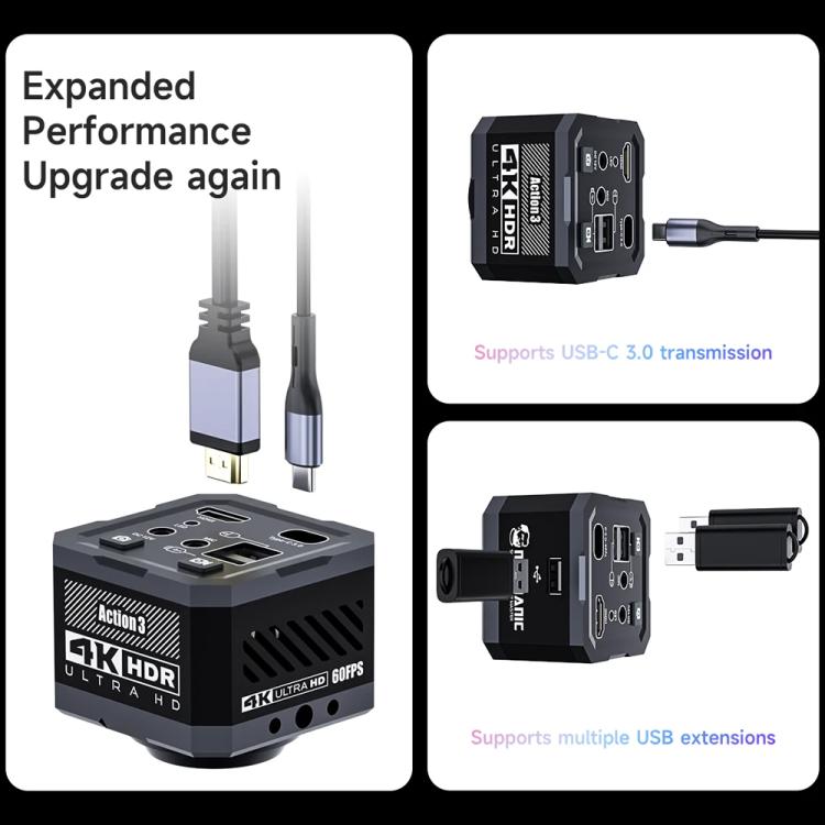 Telecamera microscopica termica 4K HD con funzione HDMI/USB per Mechanic Action3., EU Plug, US Plug