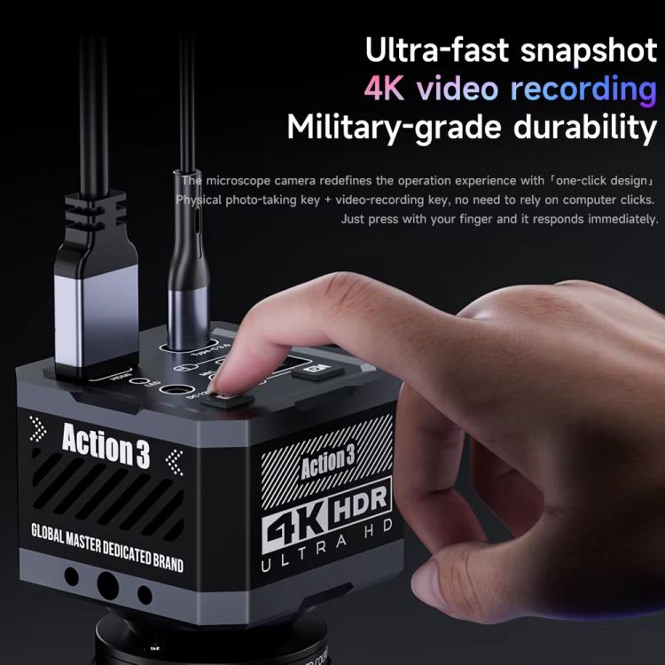 Telecamera microscopica termica 4K HD con funzione HDMI/USB per Mechanic Action3., EU Plug, US Plug