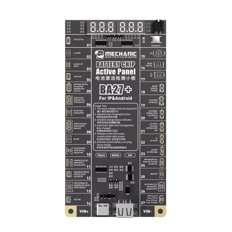 Scheda attivazione chip batteria 4,2V per smartphone compatibili