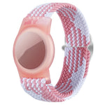 xDfind Cinturino per orologio regolabile in nylon intrecciato, con protezione anti-smarrimento, For AirTag 2nd Gen / AirTag 1st Gen