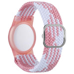 xDfind Cinturino per orologio regolabile in nylon intrecciato, con protezione anti-smarrimento, For AirTag 2nd Gen / AirTag 1st Gen