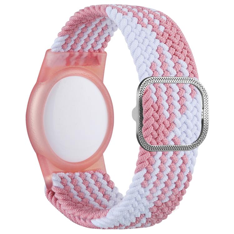 xDfind Cinturino per orologio regolabile in nylon intrecciato, con protezione anti-smarrimento, For AirTag 2nd Gen / AirTag 1st Gen