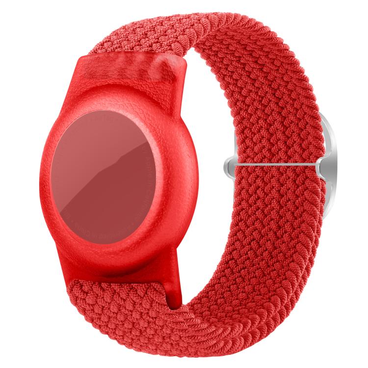 xDfind Cinturino per orologio regolabile in nylon intrecciato, con protezione anti-smarrimento, For AirTag 2nd Gen / AirTag 1st Gen
