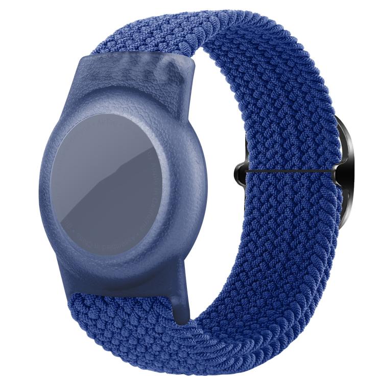 xDfind Cinturino per orologio regolabile in nylon intrecciato, con protezione anti-smarrimento, For AirTag 2nd Gen / AirTag 1st Gen