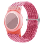 xDfind Cinturino per orologio regolabile in nylon intrecciato, con protezione anti-smarrimento, For AirTag 2nd Gen / AirTag 1st Gen