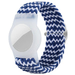 xDfind Cinturino per orologio regolabile in nylon intrecciato, con protezione anti-smarrimento, For AirTag 2nd Gen / AirTag 1st Gen