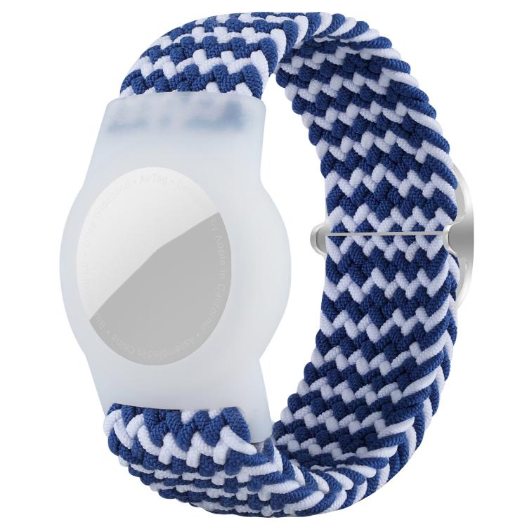 xDfind Cinturino per orologio regolabile in nylon intrecciato, con protezione anti-smarrimento, For AirTag 2nd Gen / AirTag 1st Gen