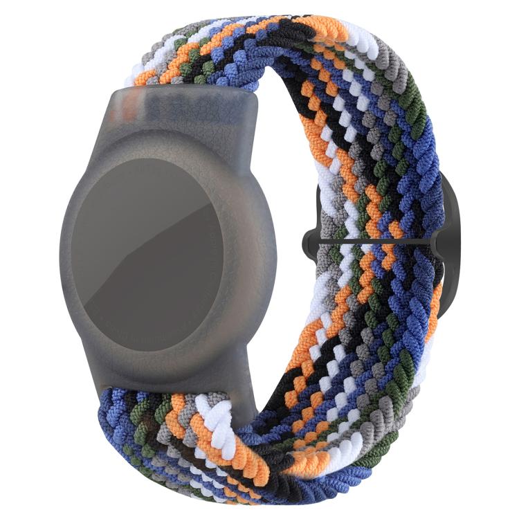 xDfind Cinturino per orologio regolabile in nylon intrecciato, con protezione anti-smarrimento, For AirTag 2nd Gen / AirTag 1st Gen