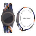 xDfind Cinturino per orologio regolabile in nylon intrecciato, con protezione anti-smarrimento, For AirTag 2nd Gen / AirTag 1st Gen