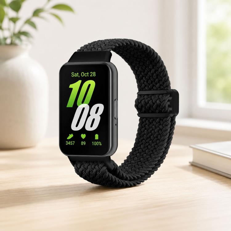 Cinturino per orologio xDfind in nylon intrecciato con fibbia magnetica, For Samsung Galaxy Fit 3