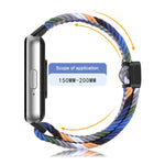 Cinturino per orologio xDfind in nylon intrecciato con fibbia magnetica, For Samsung Galaxy Fit 3