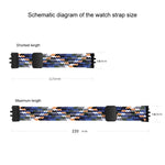 Cinturino per orologio xDfind in nylon intrecciato con fibbia magnetica, For Samsung Galaxy Fit 3