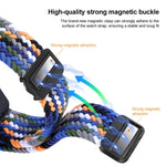 Cinturino per orologio xDfind in nylon intrecciato con fibbia magnetica, For Samsung Galaxy Fit 3