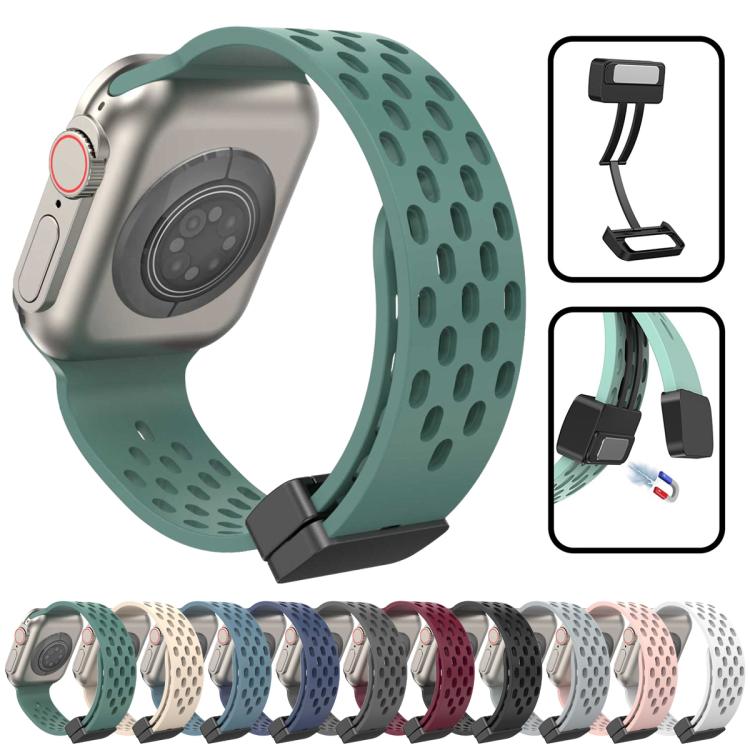 Cinturino per orologio in silicone con chiusura magnetica xDfind, For Apple Watch 42 / 44 / 45 / 46 / 49mm, For Apple Watch 38 / 40 / 41 / S10 42mm