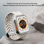 Cinturino per orologio in silicone con chiusura magnetica xDfind, For Apple Watch 42 / 44 / 45 / 46 / 49mm, For Apple Watch 38 / 40 / 41 / S10 42mm