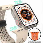 Cinturino per orologio in silicone con chiusura magnetica xDfind, For Apple Watch 42 / 44 / 45 / 46 / 49mm, For Apple Watch 38 / 40 / 41 / S10 42mm