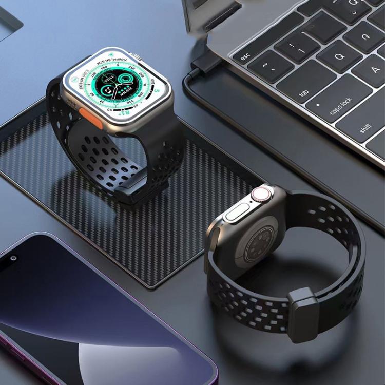 Cinturino per orologio in silicone con chiusura magnetica xDfind, For Apple Watch 42 / 44 / 45 / 46 / 49mm, For Apple Watch 38 / 40 / 41 / S10 42mm