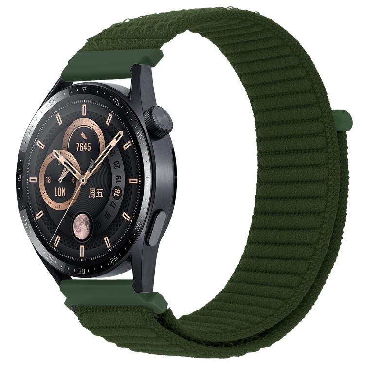 Cinturino per orologio xDfind in nylon con trama a onde e chiusura a strappo., 20mm, 22mm