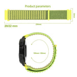 Cinturino per orologio xDfind in nylon con trama a onde e chiusura a strappo., 20mm, 22mm