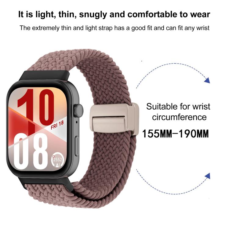 Cinturino per orologio intrecciato con fibbia magnetica xDfind, For Huawei Watch Fit 5 / Fit 5 Pro / Fit 4
