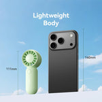 Ventilatore tascabile mini USB-C ricaricabile 3 velocità