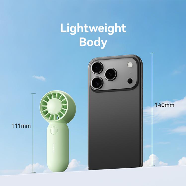 Ventilatore tascabile mini USB-C ricaricabile 3 velocità