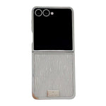 Cornice placcata, carta glitterata, targhetta con nome, custodia per telefono a copertura totale, For Samsung Galaxy Z Flip6/7 FE, For Samsung Galaxy Z Flip7 5G